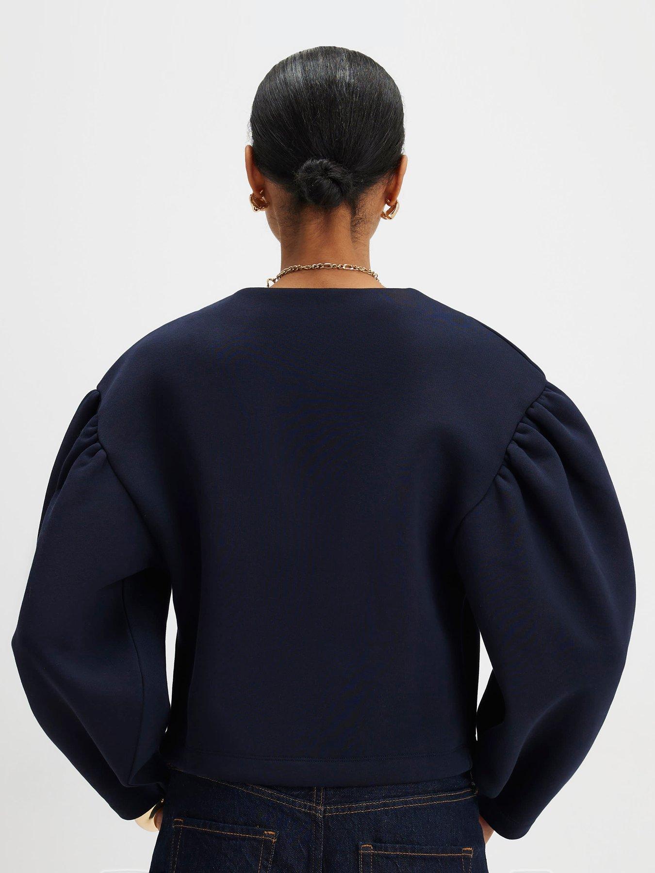river-island-long-sleeve-button-detail-cardigan-bluestillFront
