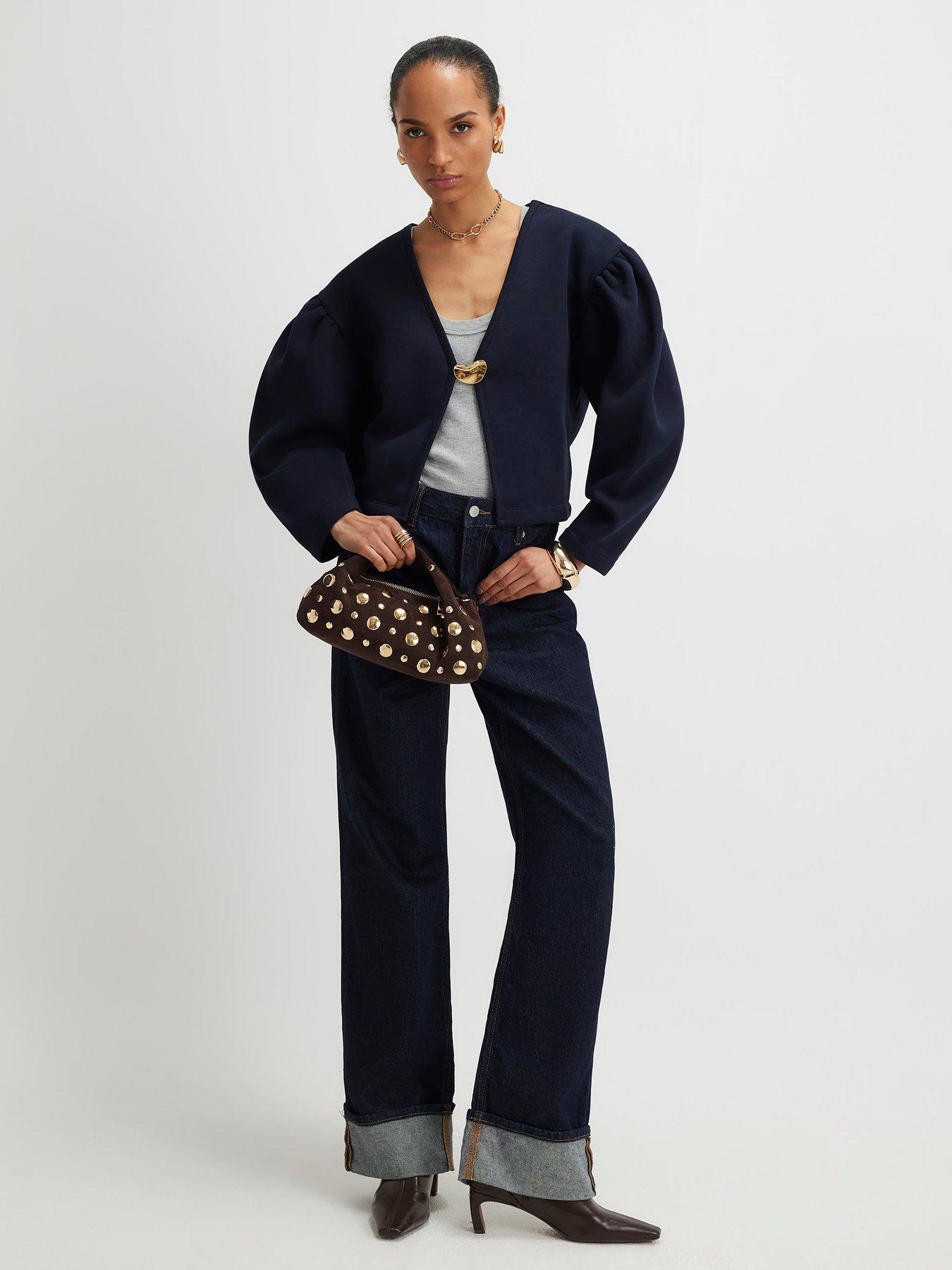 river-island-long-sleeve-button-detail-cardigan-blueback