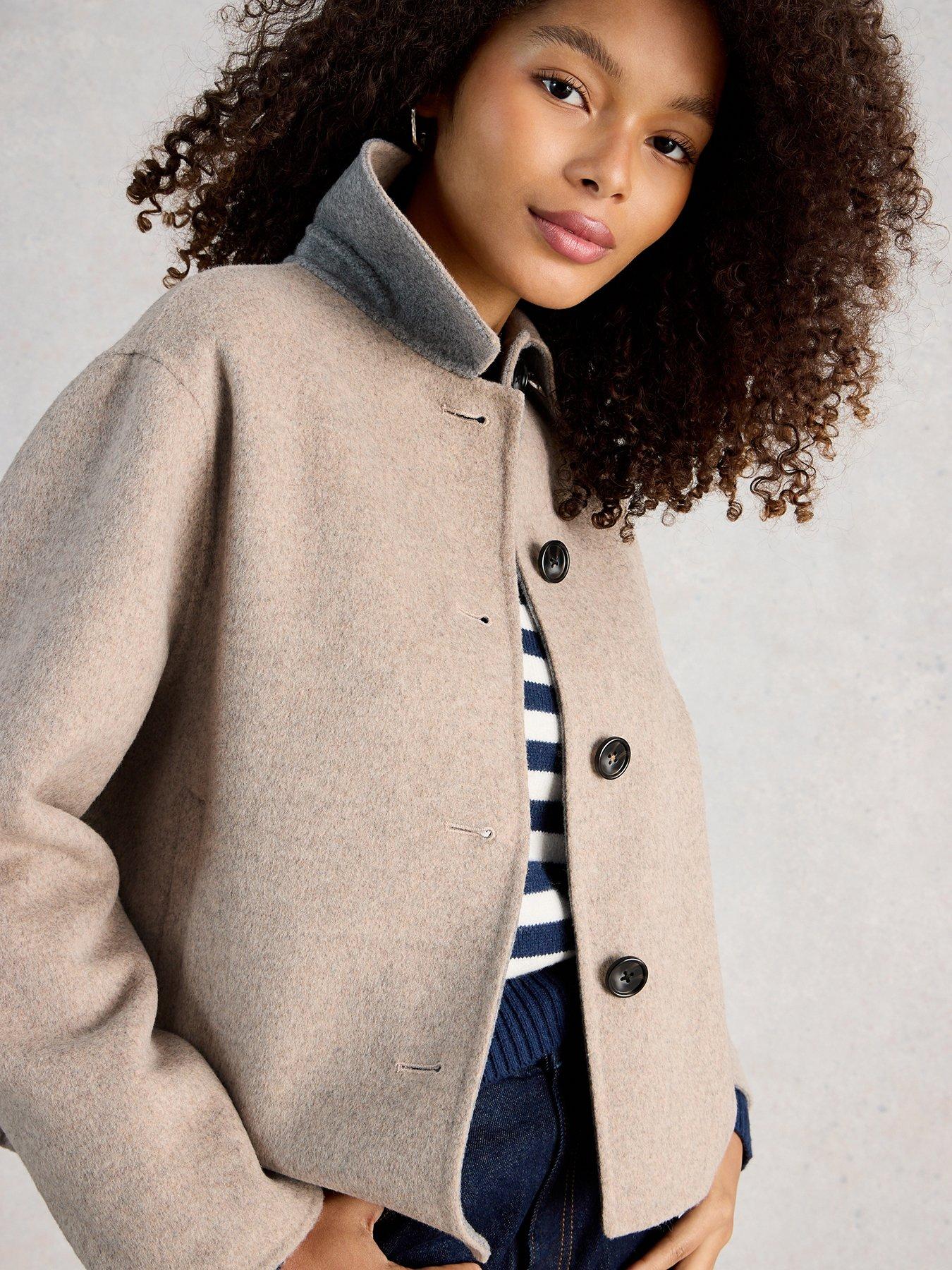 Image 1 of 6 of White Stuff Aden Wool Blend Jacket