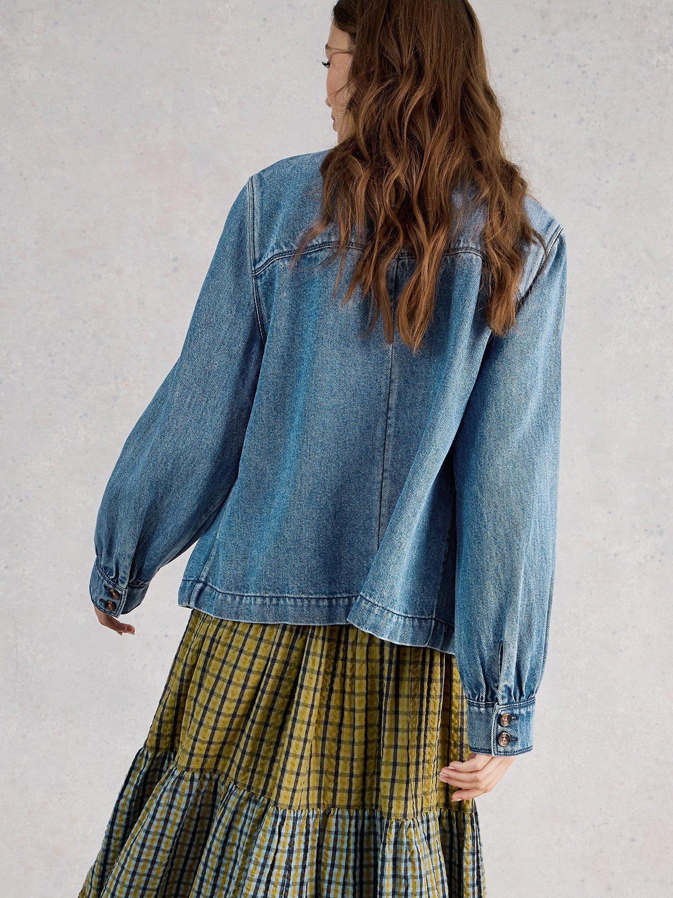 Image 2 of 6 of White Stuff Demi Utility Denim Jacket - Blue