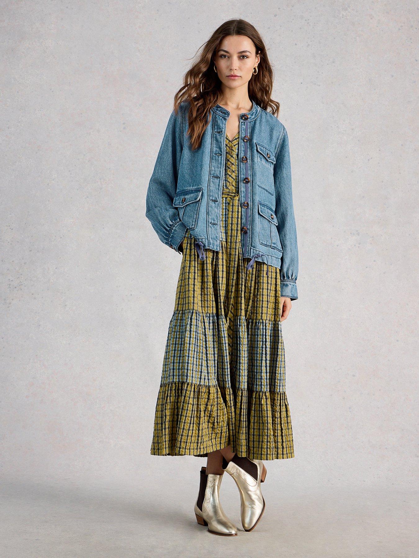 Image 3 of 6 of White Stuff Demi Utility Denim Jacket - Blue