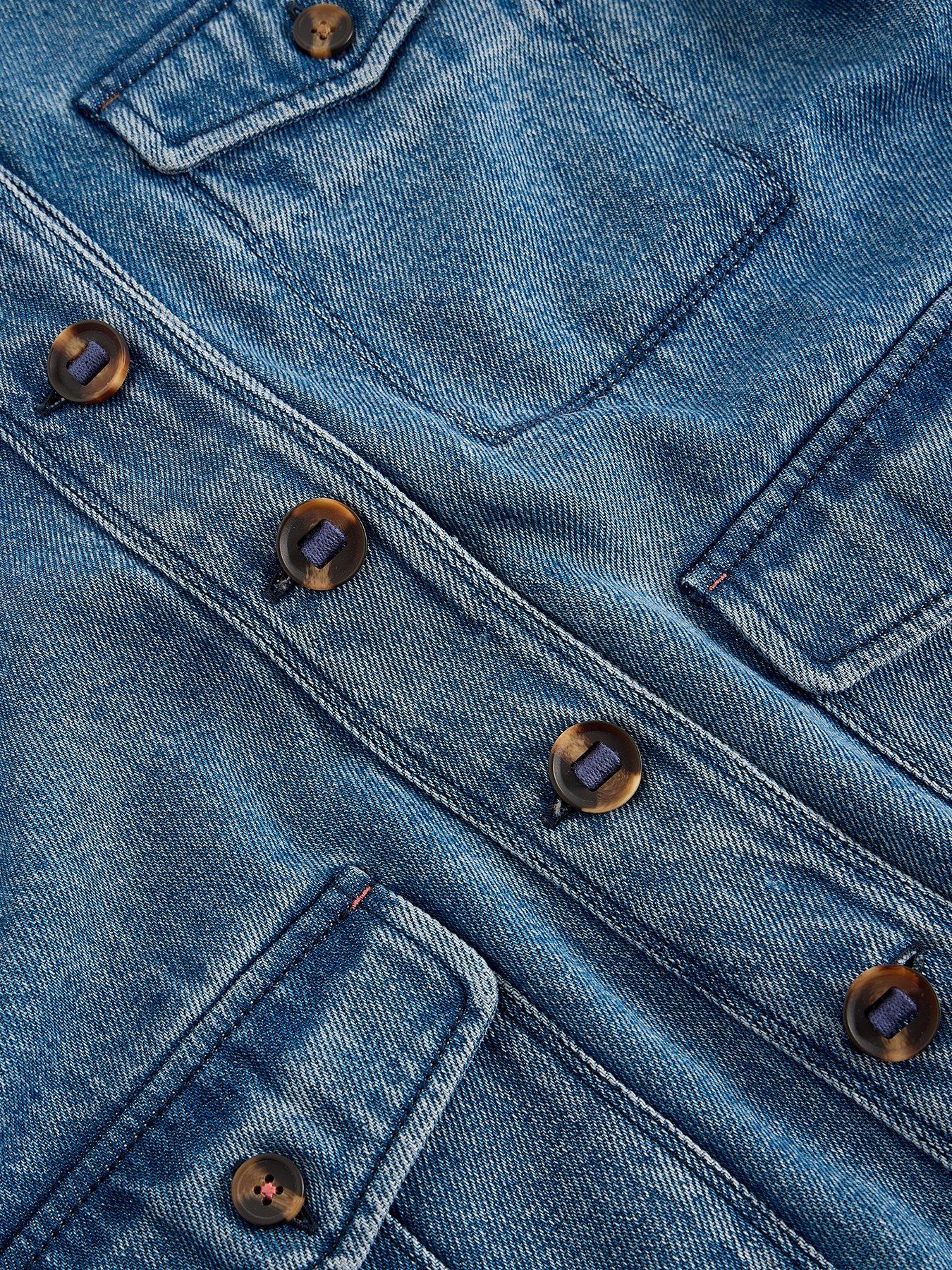 Image 6 of 6 of White Stuff Demi Utility Denim Jacket - Blue