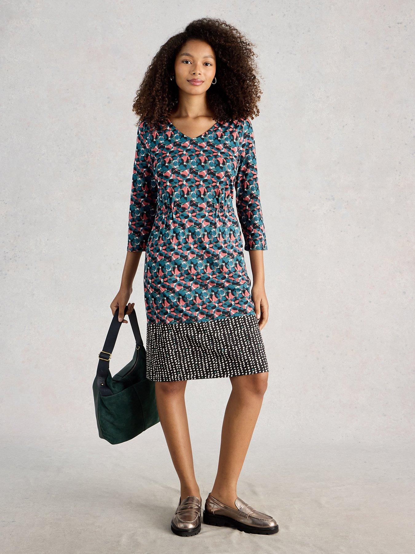 White Stuff Tallie Jersey Dress - Blue