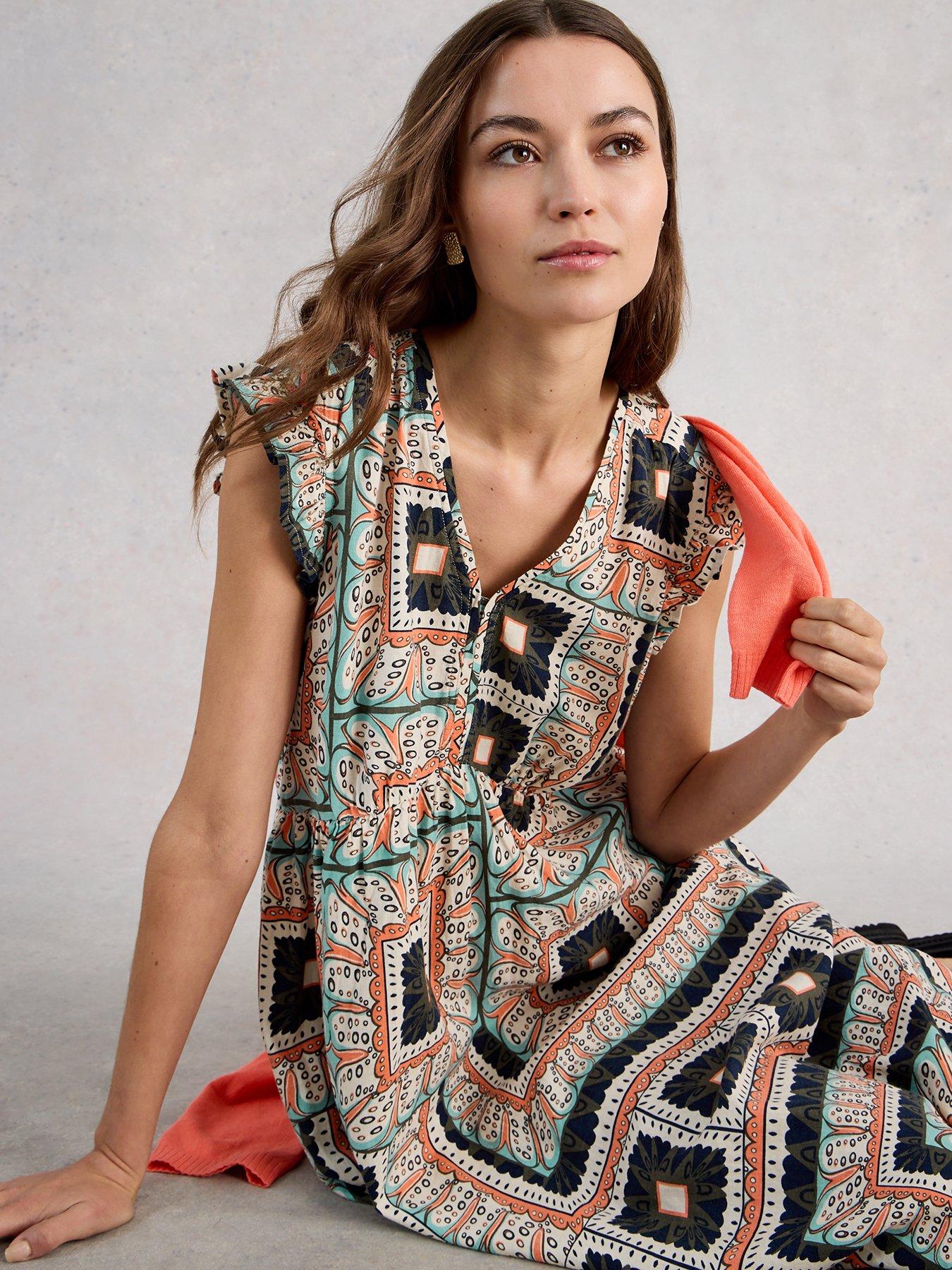 Image 4 of 6 of White Stuff Lorna Linen Blend Maxi Dress