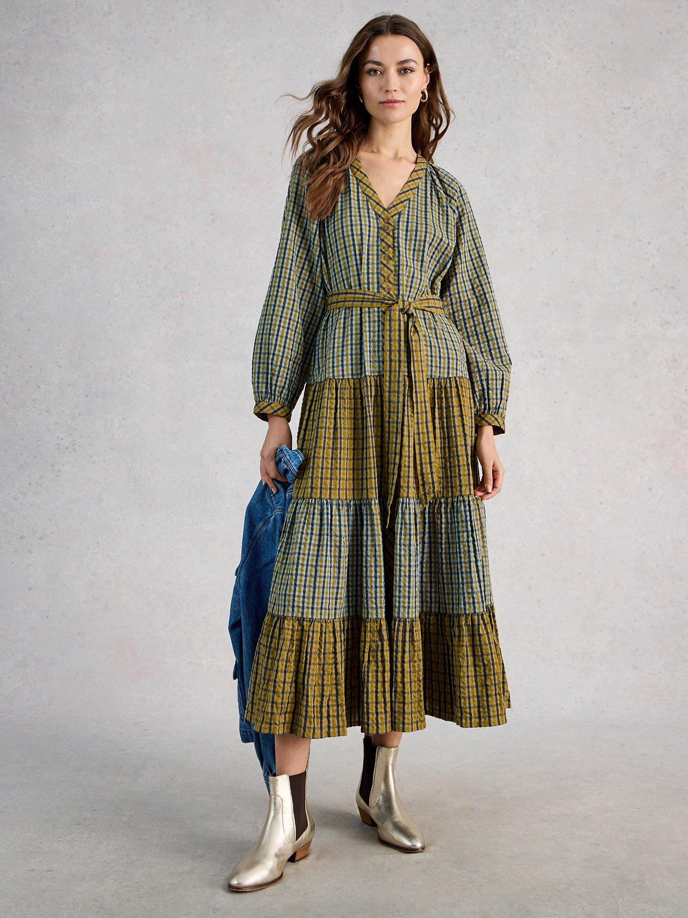 white-stuff-clementine-check-midi-dress-greenfront