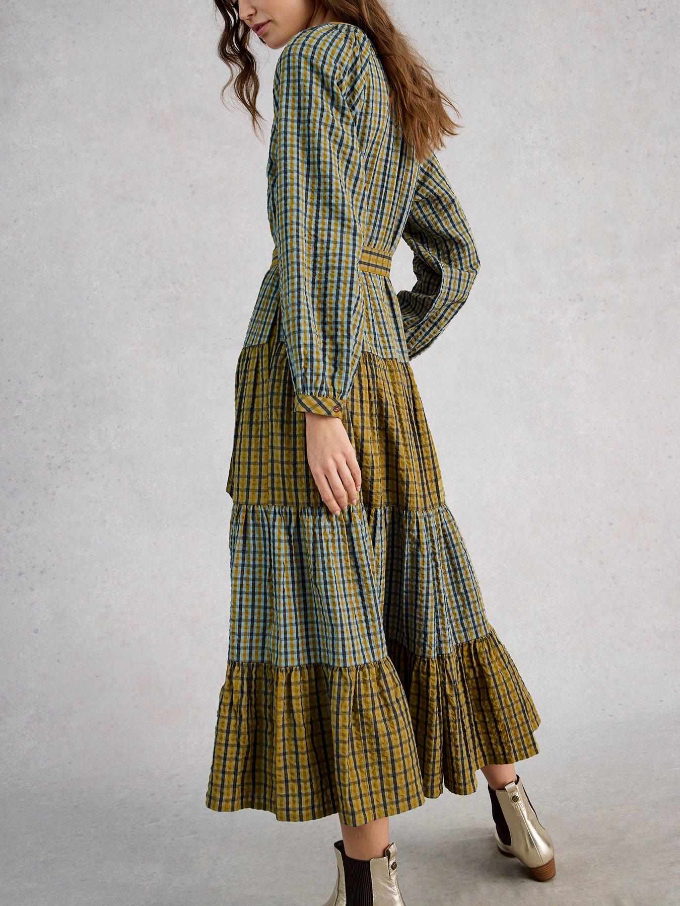 white-stuff-clementine-check-midi-dress-greenstillFront