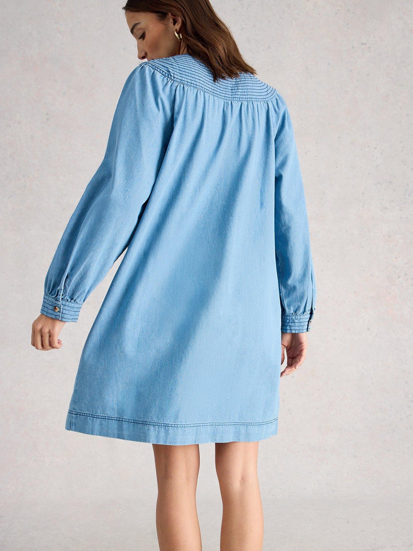 Image 2 of 6 of White Stuff Asher Denim Dress - Blue