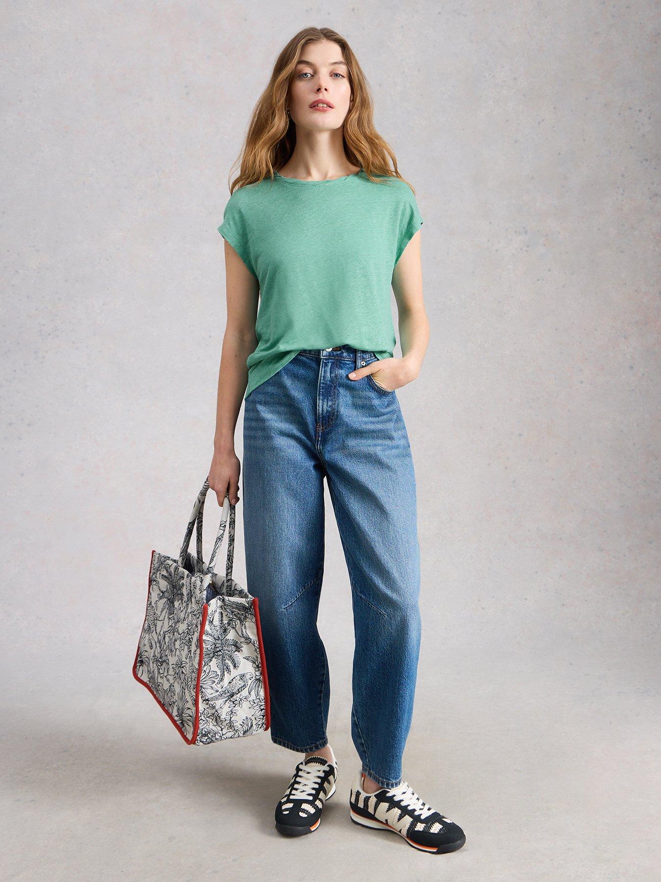 Image 3 of 6 of White Stuff Rowan Linen Tee