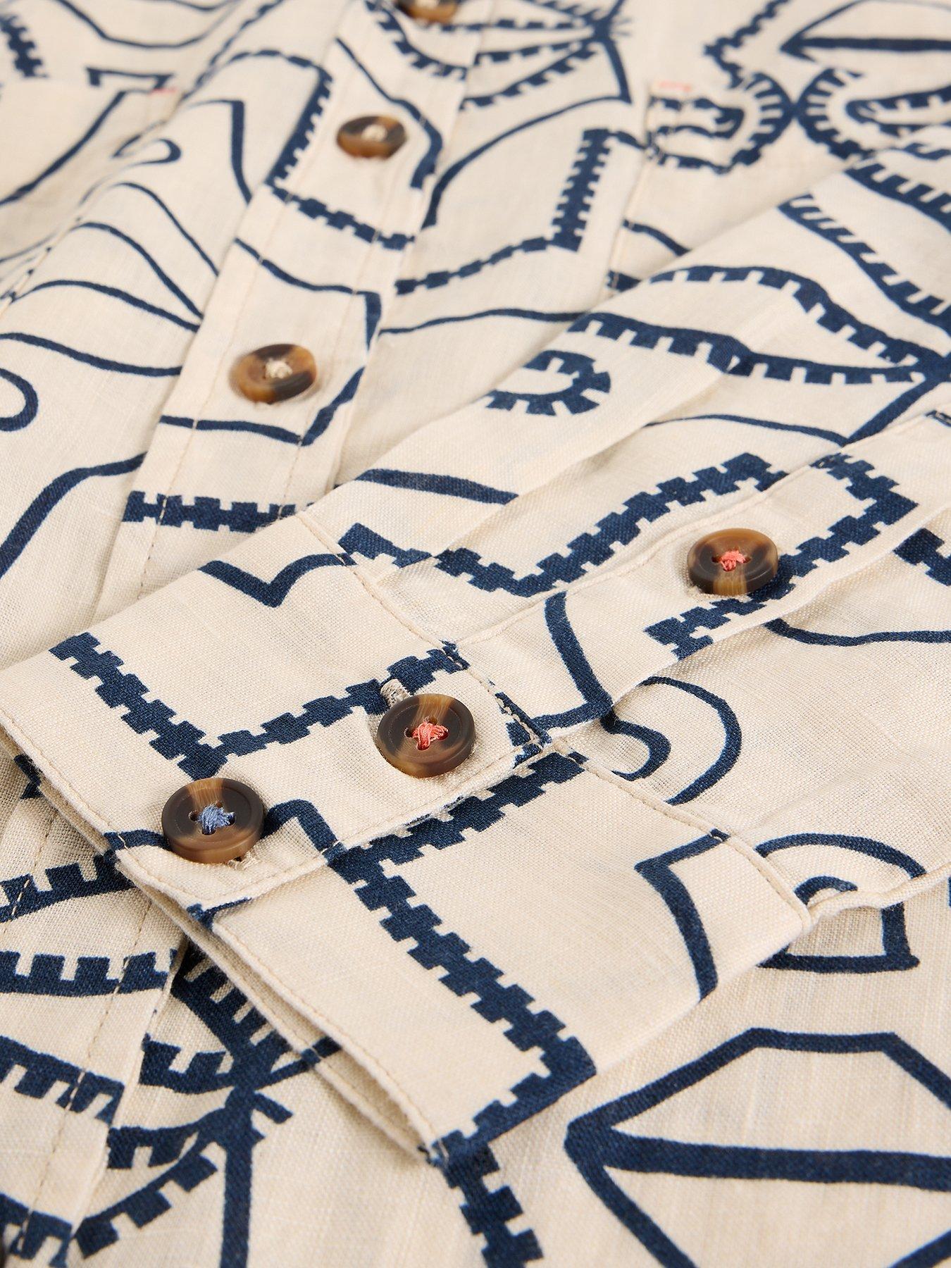 Image 6 of 6 of White Stuff Lydia Linen Shirt - White