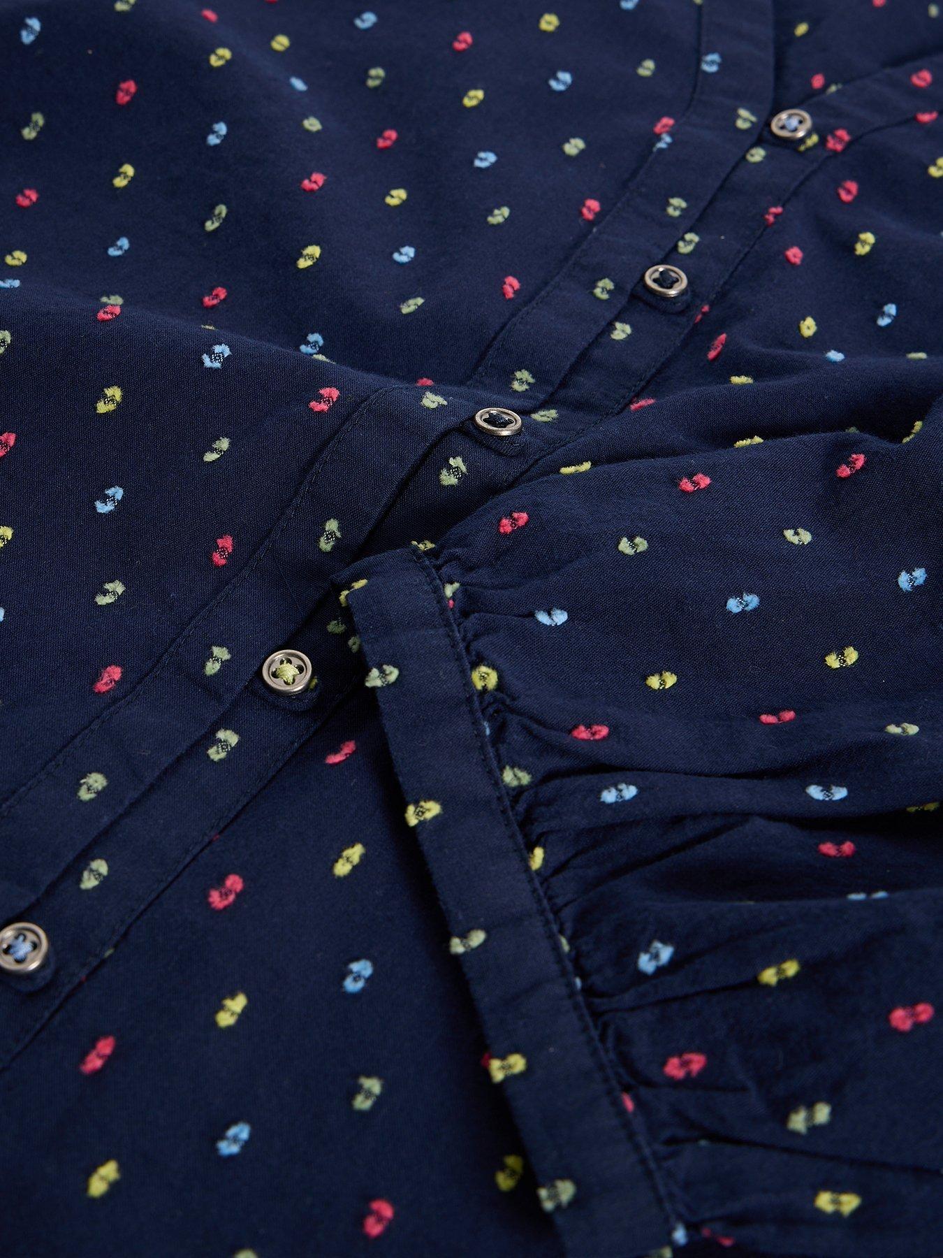Image 6 of 6 of White Stuff Ruby Cotton Top - Navy