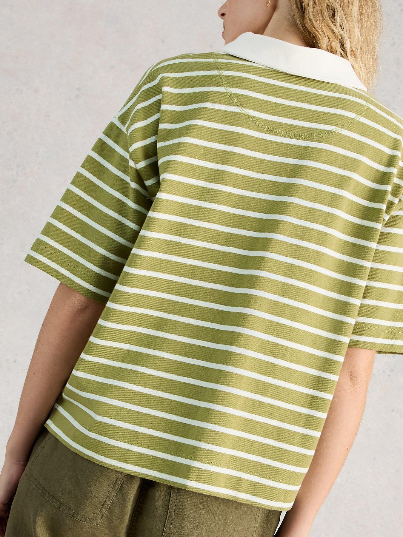 Image 2 of 6 of White Stuff Ruby Rugby Top - Green
