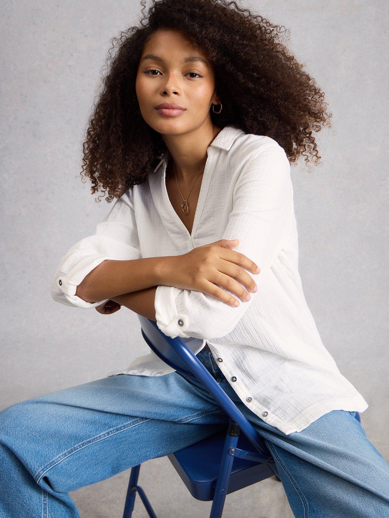 Image 4 of 6 of White Stuff Annie Double Cloth Longline
