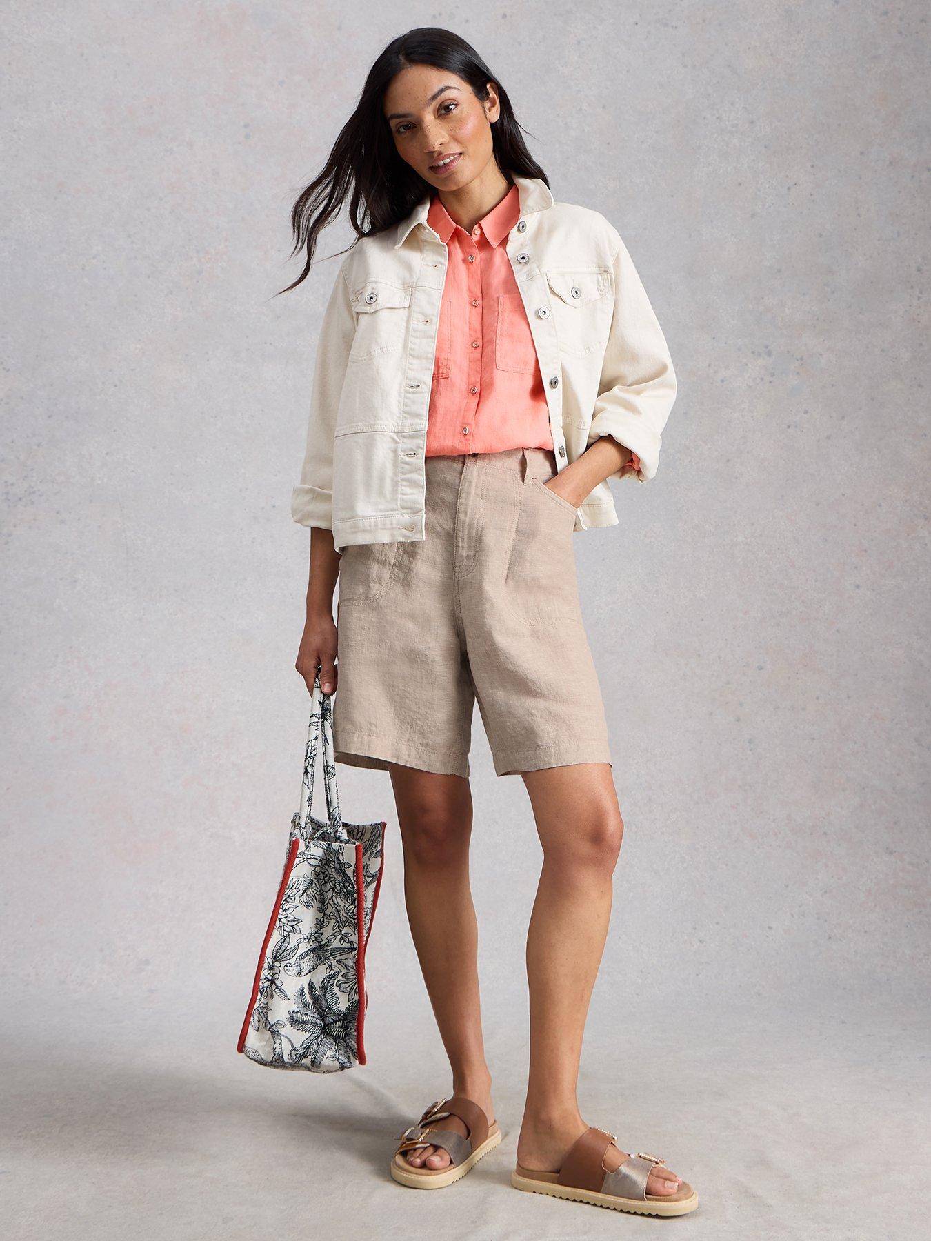 white-stuff-tia-linen-short-beigestillFront