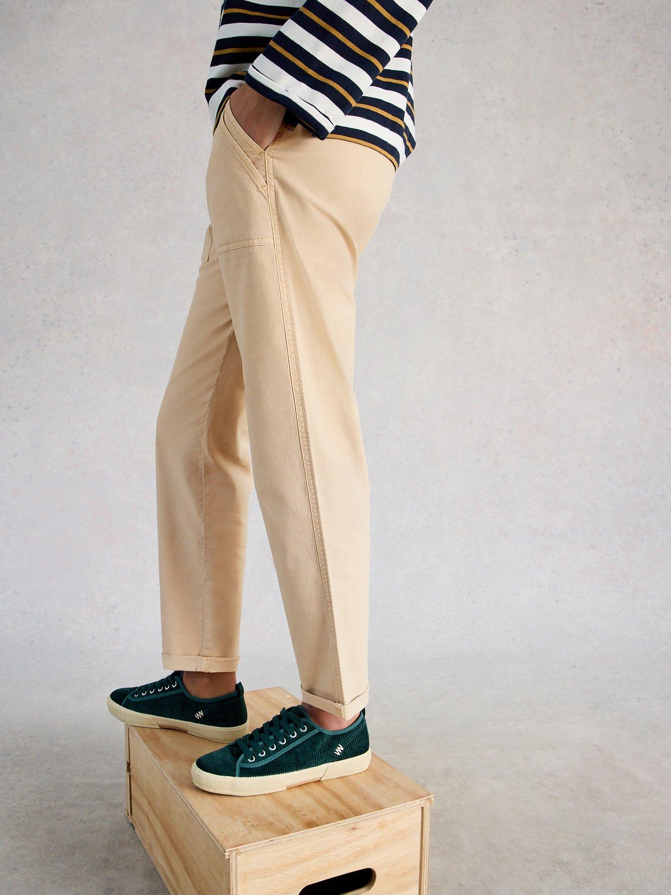 Image 1 of 6 of White Stuff Twister Chino Trouser - Beige