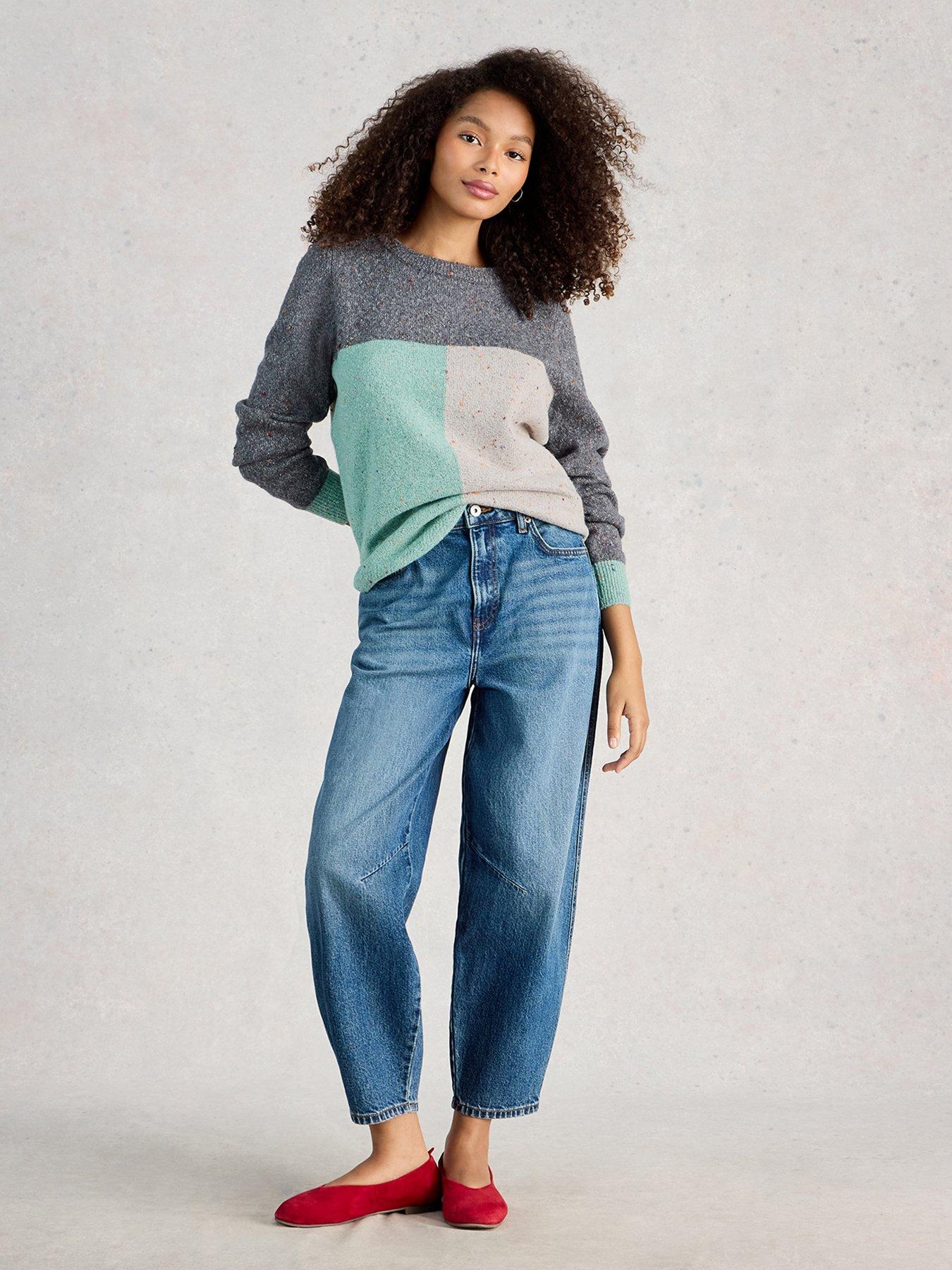 Image 3 of 6 of White Stuff Talia Nep Colourblock Jumper