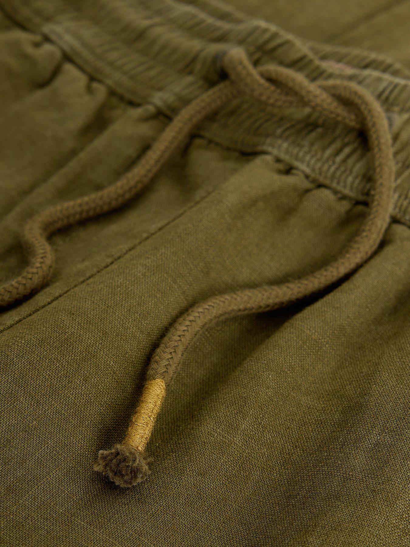 Image 6 of 6 of White Stuff Ally Linen Wide Leg Trousers - Khaki