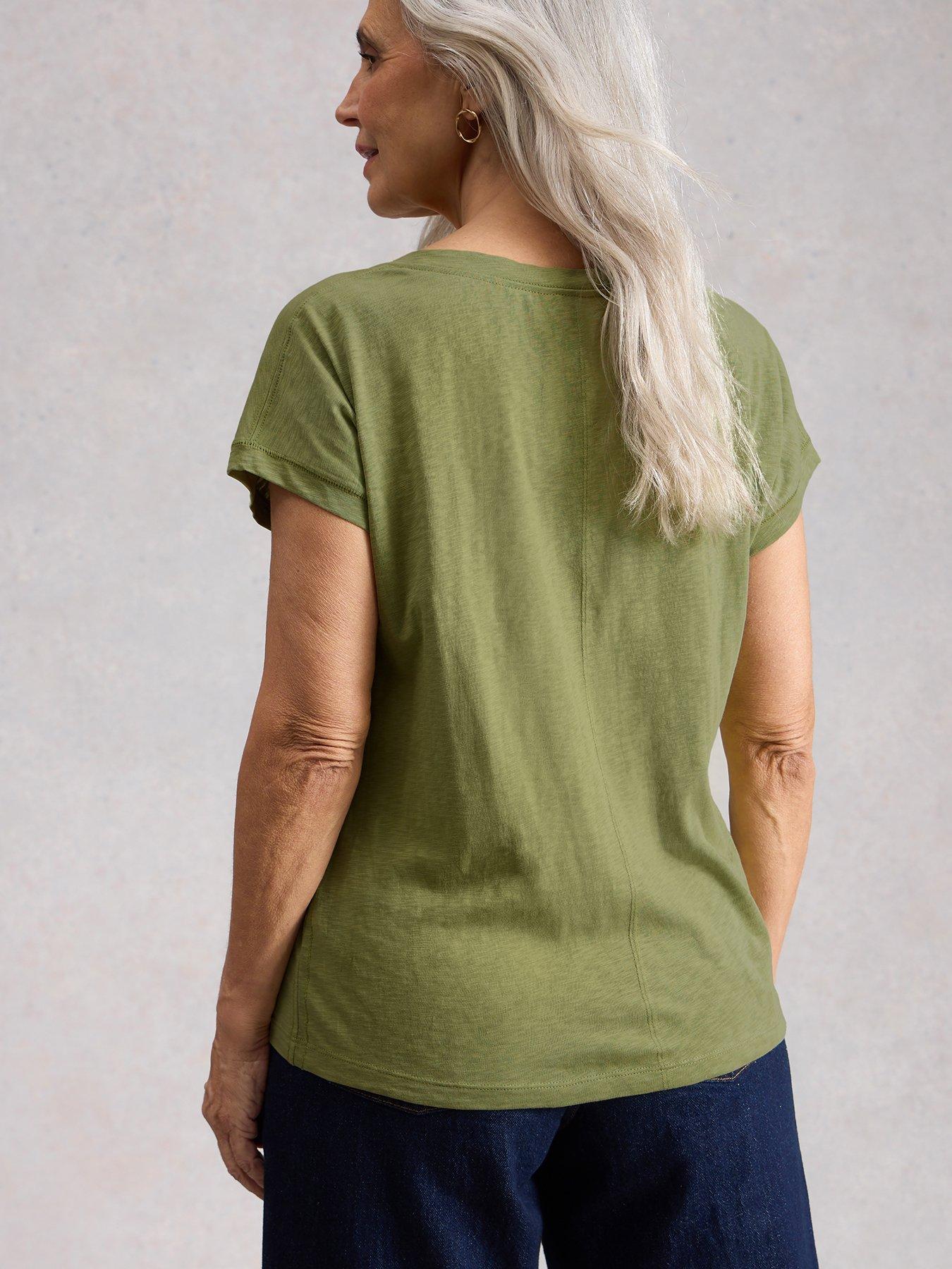 Image 2 of 6 of White Stuff Nelly Notch Neck Tee