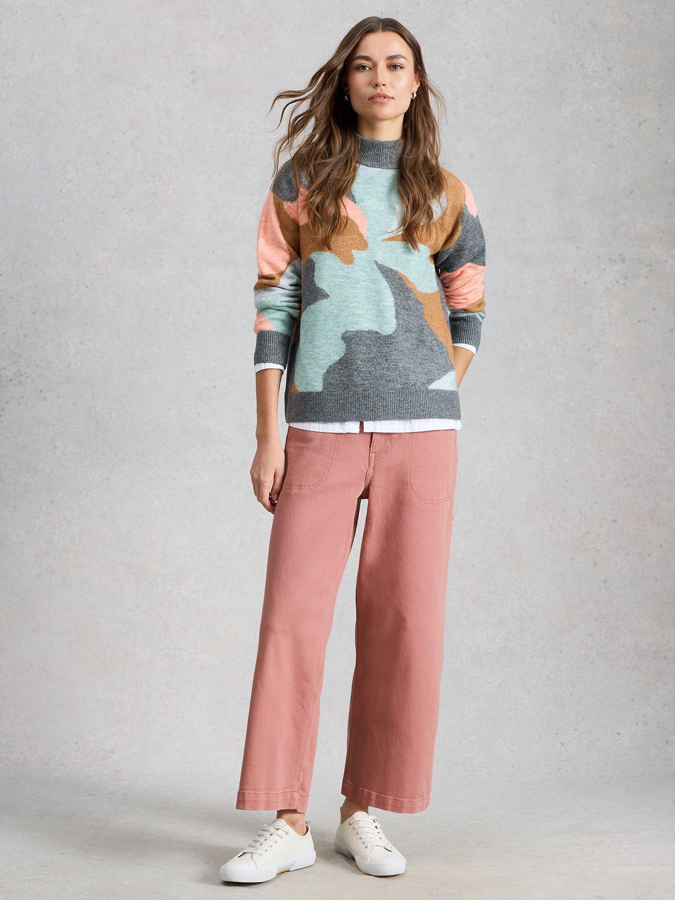 Image 3 of 6 of White Stuff Tia Wide Leg Crop Jean