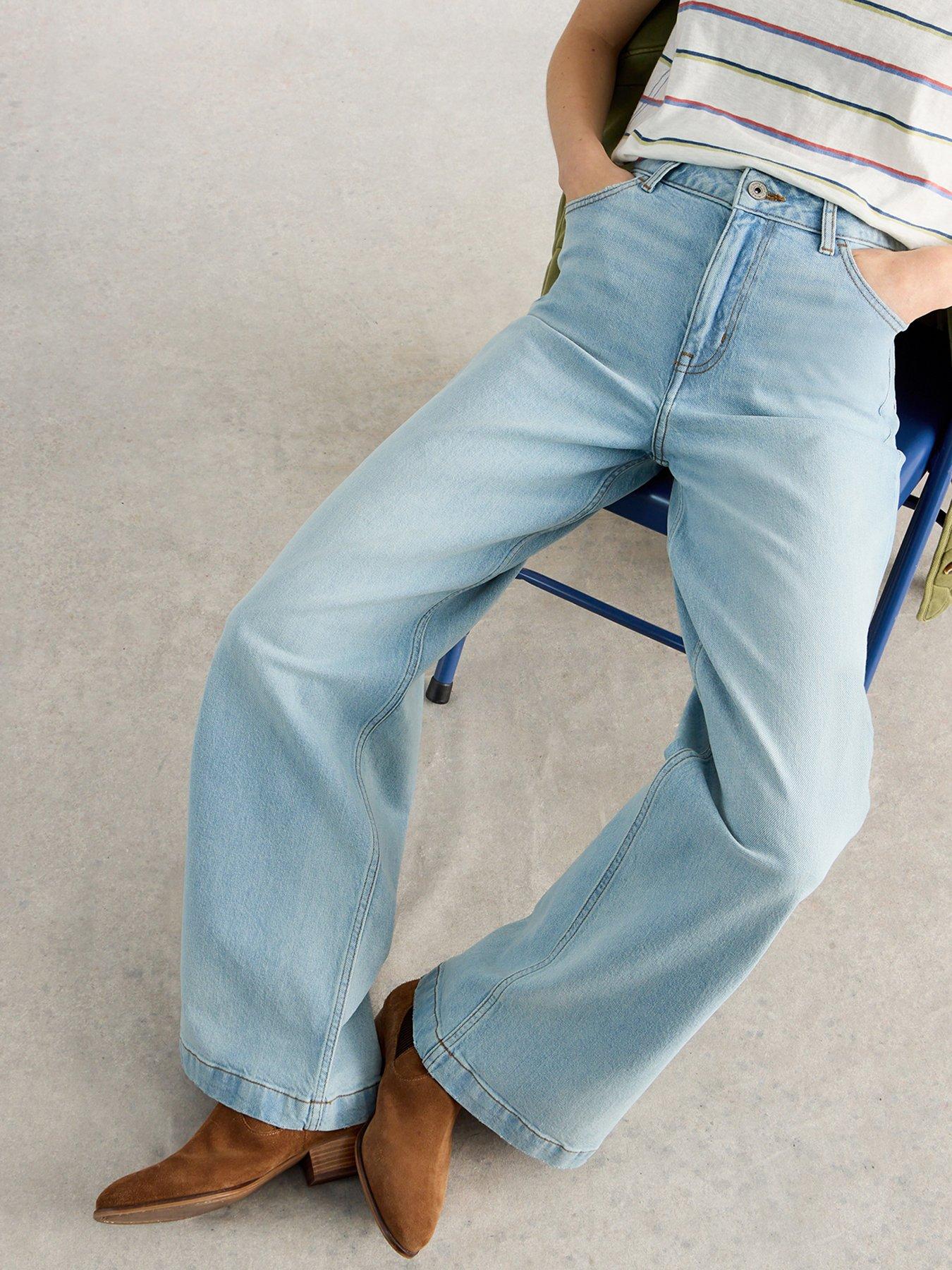 Image 1 of 6 of White Stuff Ayla Wide Leg Jean