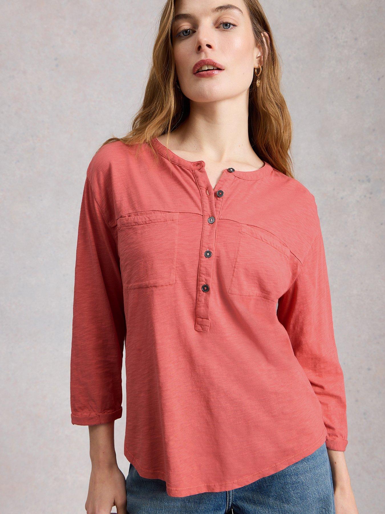 white-stuff-beth-34-sleeve-shirt-pinkfront