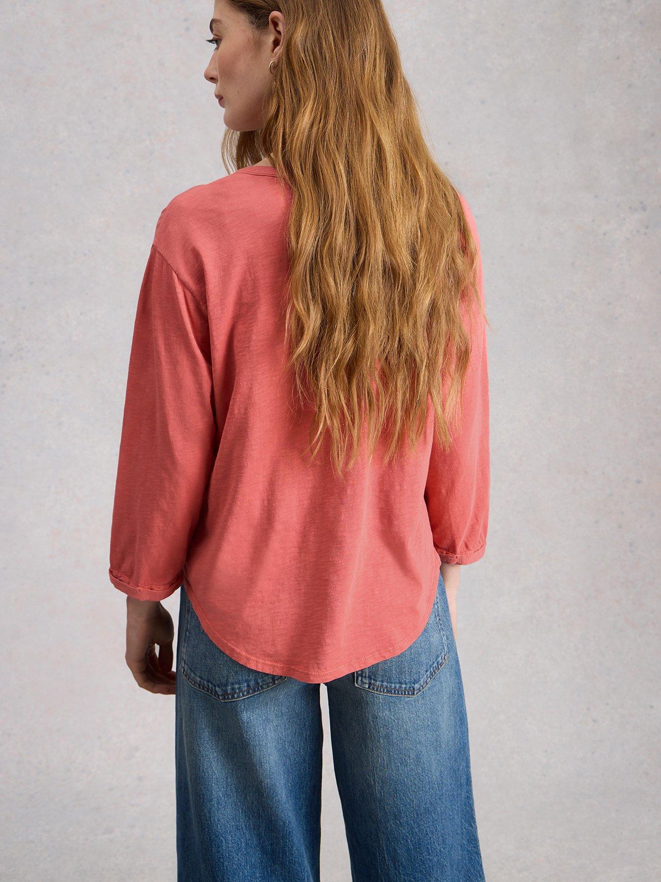 white-stuff-beth-34-sleeve-shirt-pinkstillFront