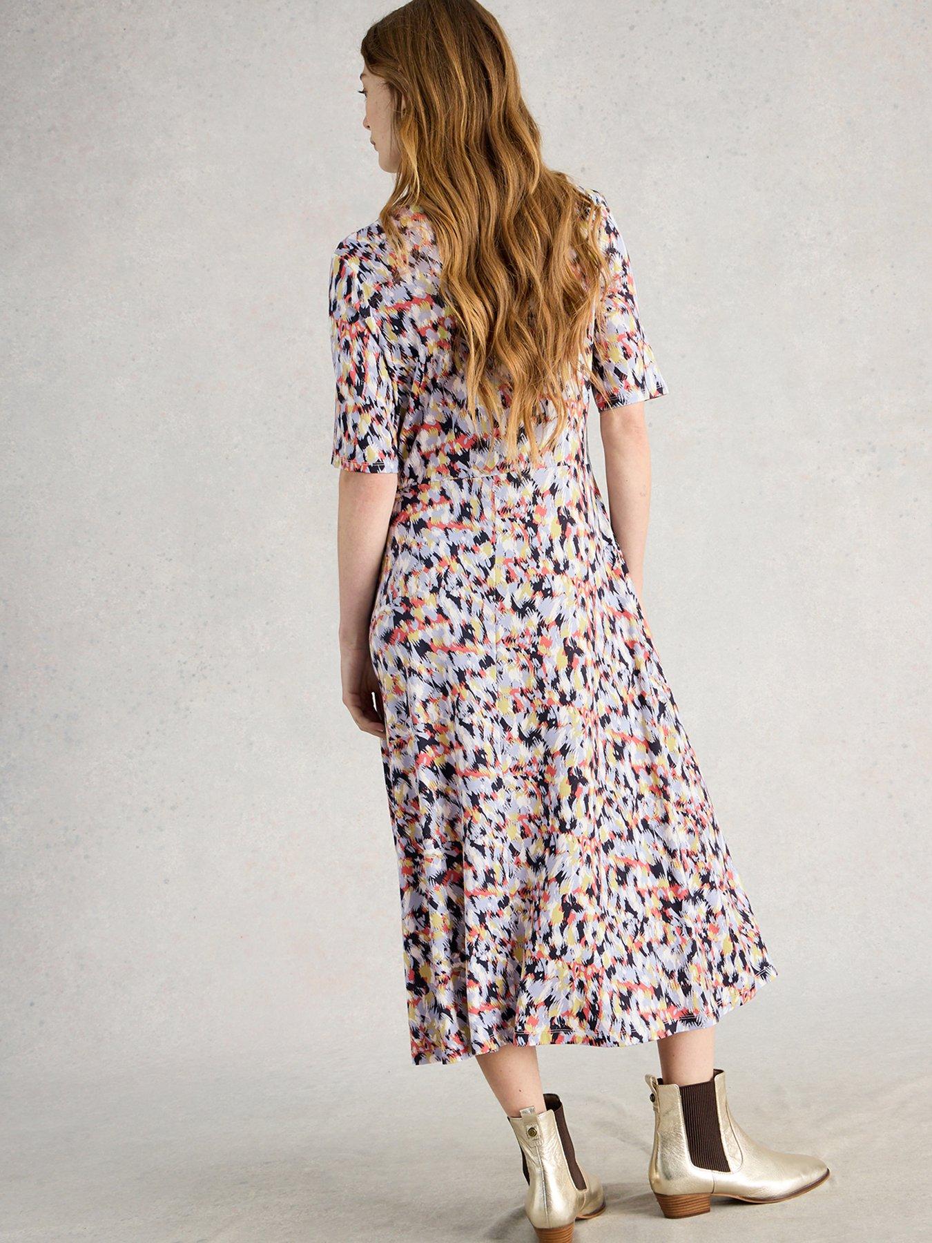 Image 2 of 6 of White Stuff Madeline Jersey Dress - Blue