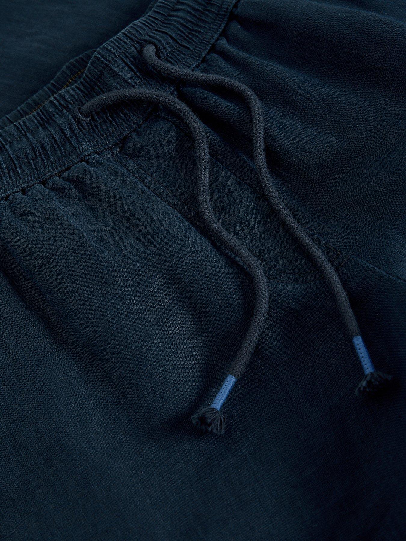 Image 6 of 6 of White Stuff Ally Linen Wide Leg Trouser - Navy