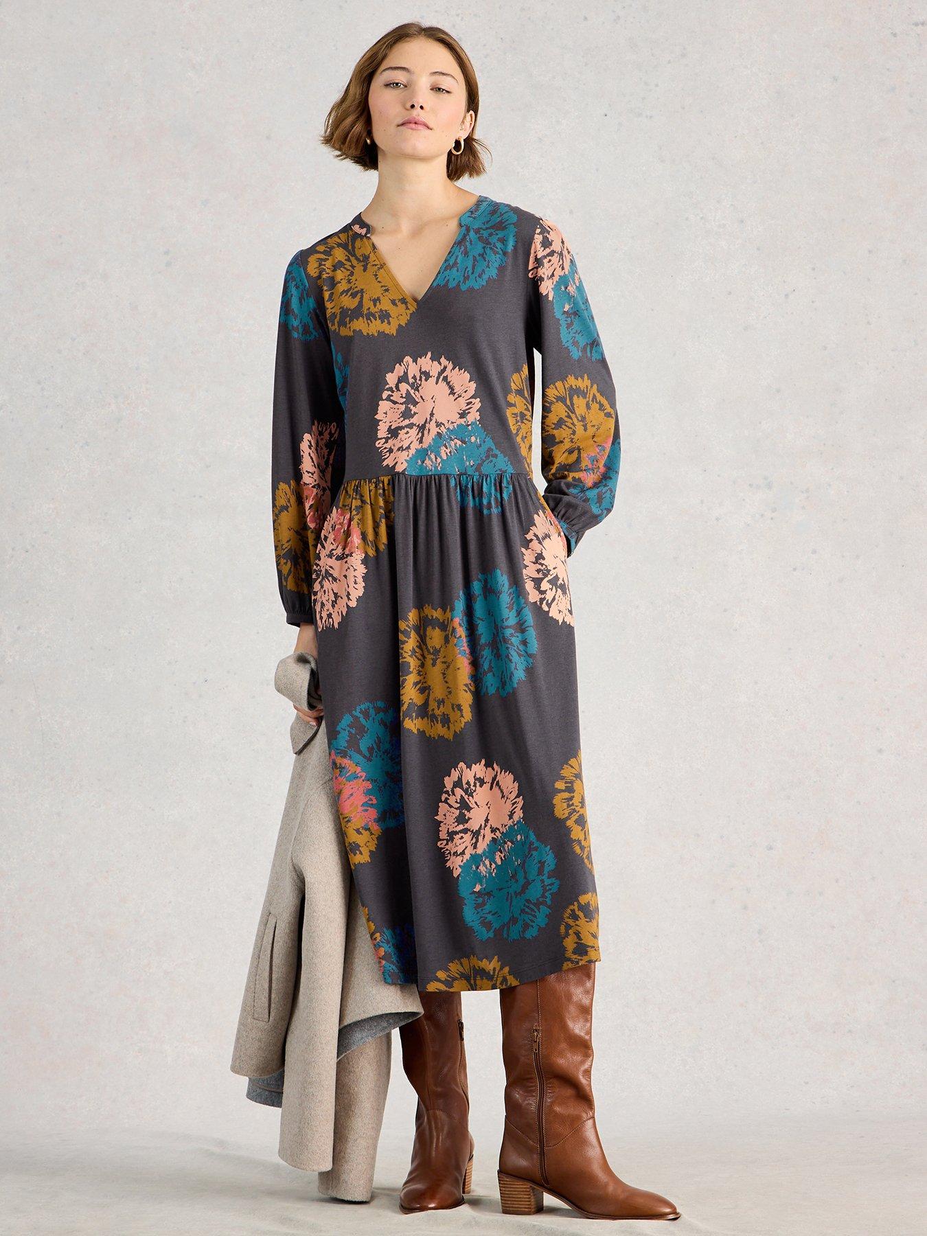 Image 1 of 6 of White Stuff Leah Jersey Dress