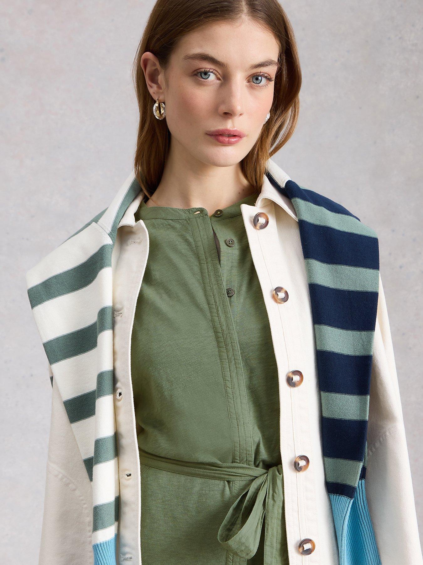 Image 4 of 6 of White Stuff Sandy Jersey Jumpsuit - Green