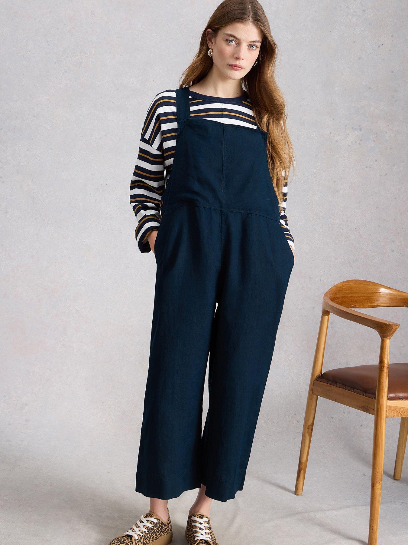 white-stuff-vivian-linen-dungaree-navyfront