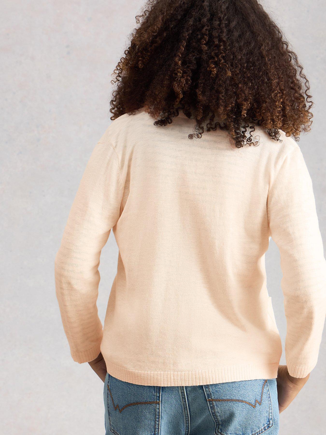 Image 2 of 6 of White Stuff Nova Linen Blend Cardigan - White