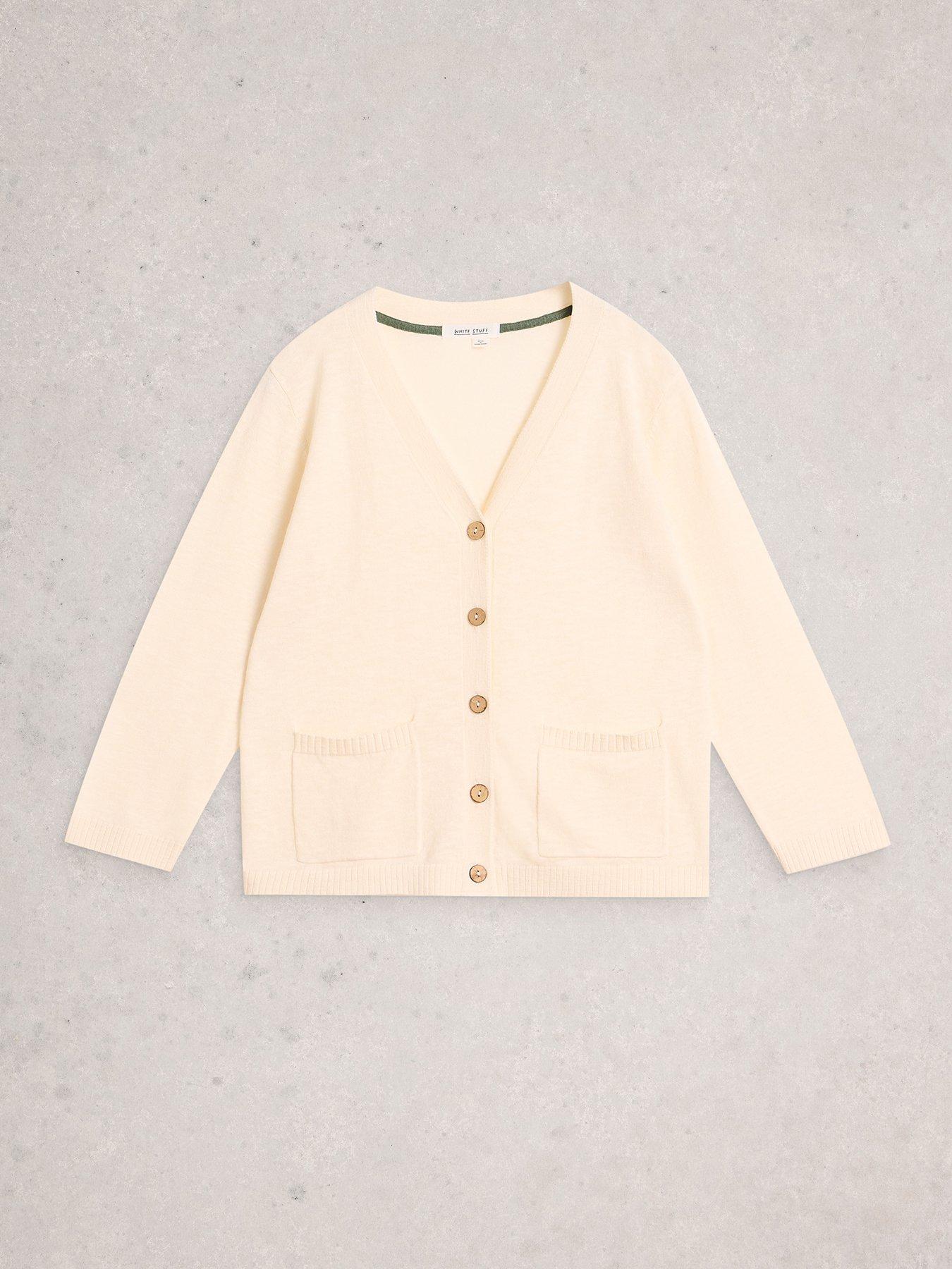 Image 5 of 6 of White Stuff Nova Linen Blend Cardigan - White