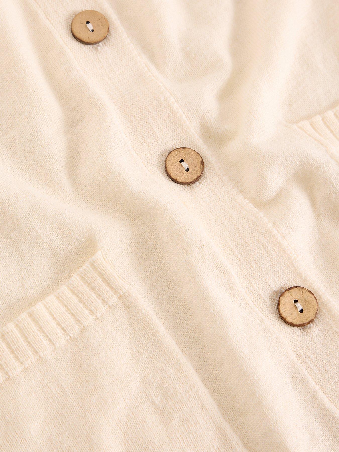 Image 6 of 6 of White Stuff Nova Linen Blend Cardigan - White
