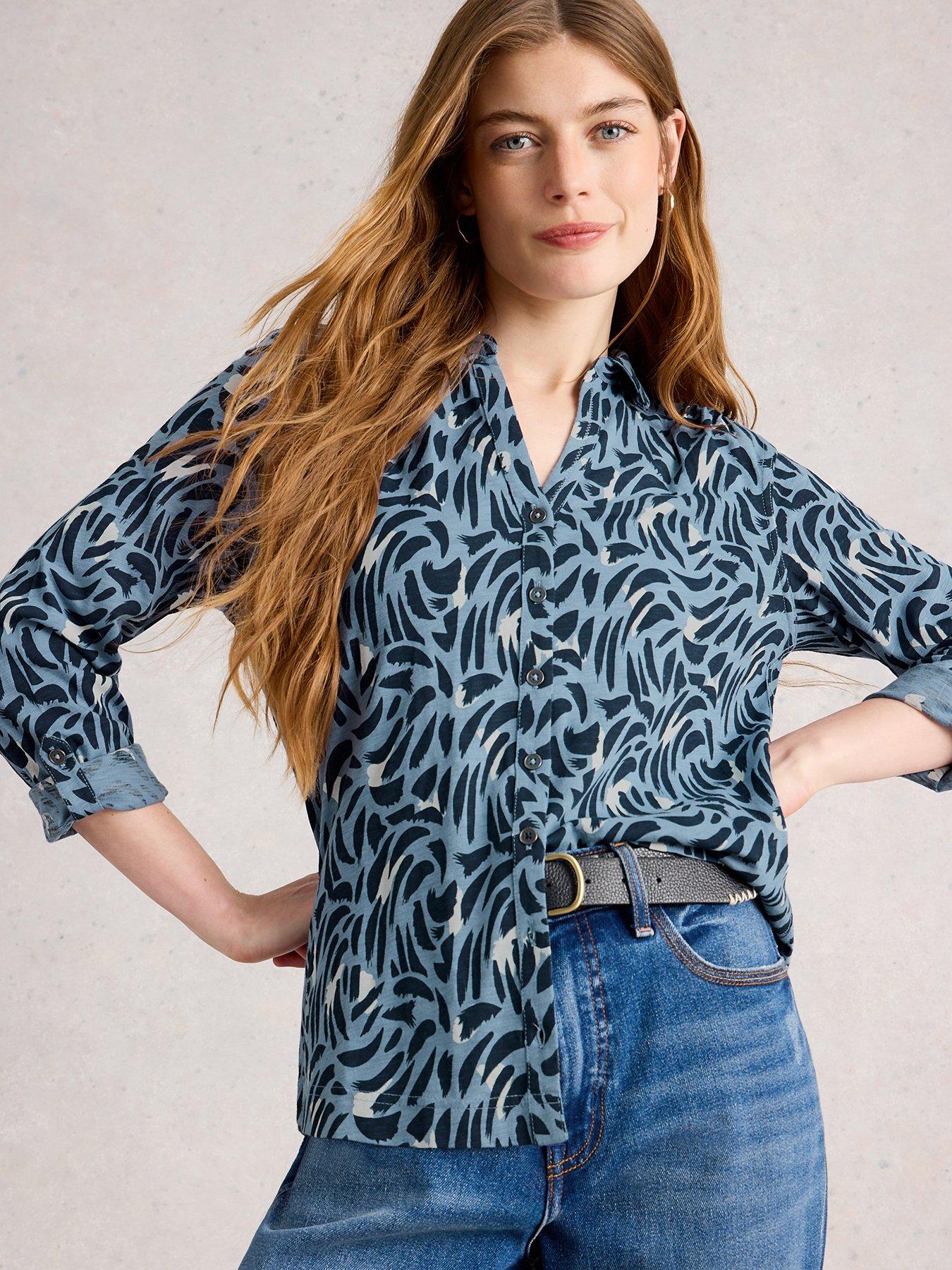 Image 1 of 6 of White Stuff Annie Jersey Shirt