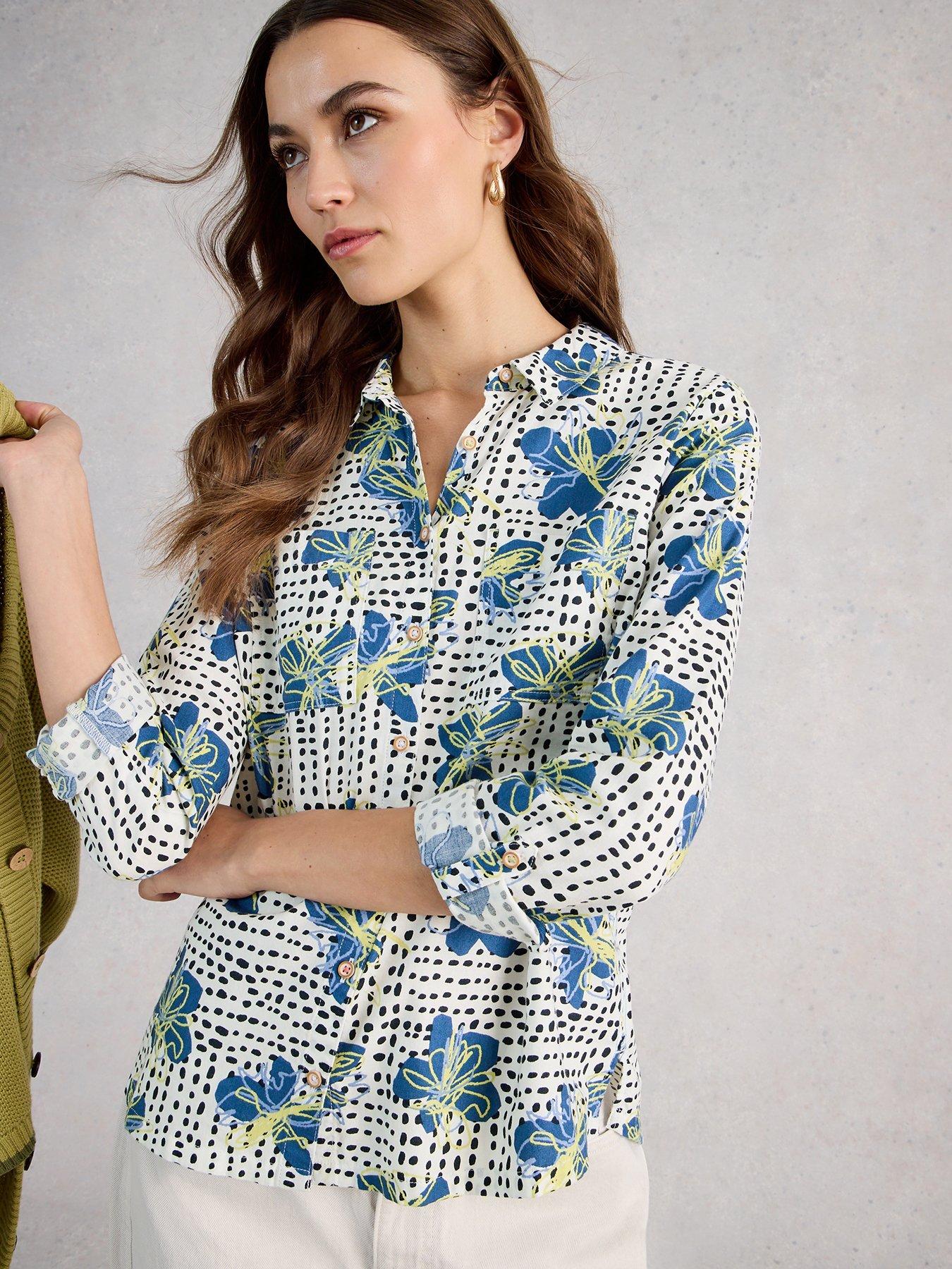 White Stuff Sophie Cotton Shirt - White
