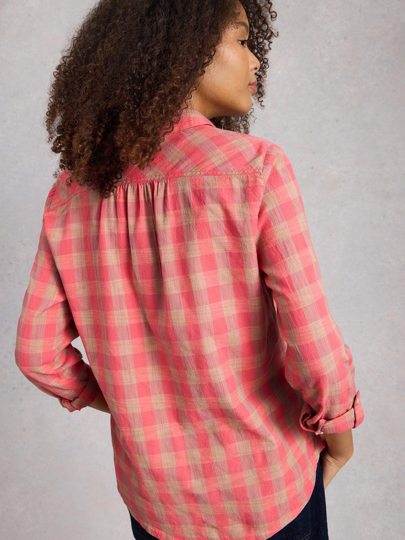 Image 2 of 6 of White Stuff Sophie Check Shirt - Pink