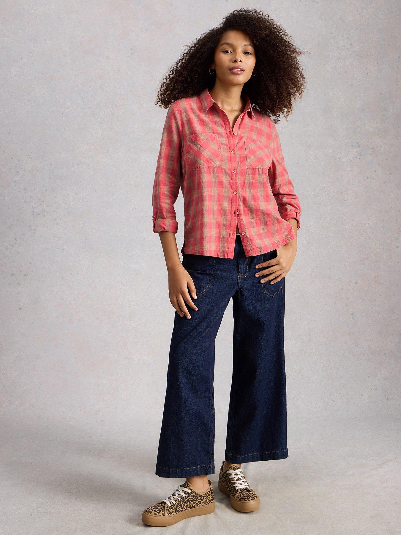 Image 3 of 6 of White Stuff Sophie Check Shirt - Pink