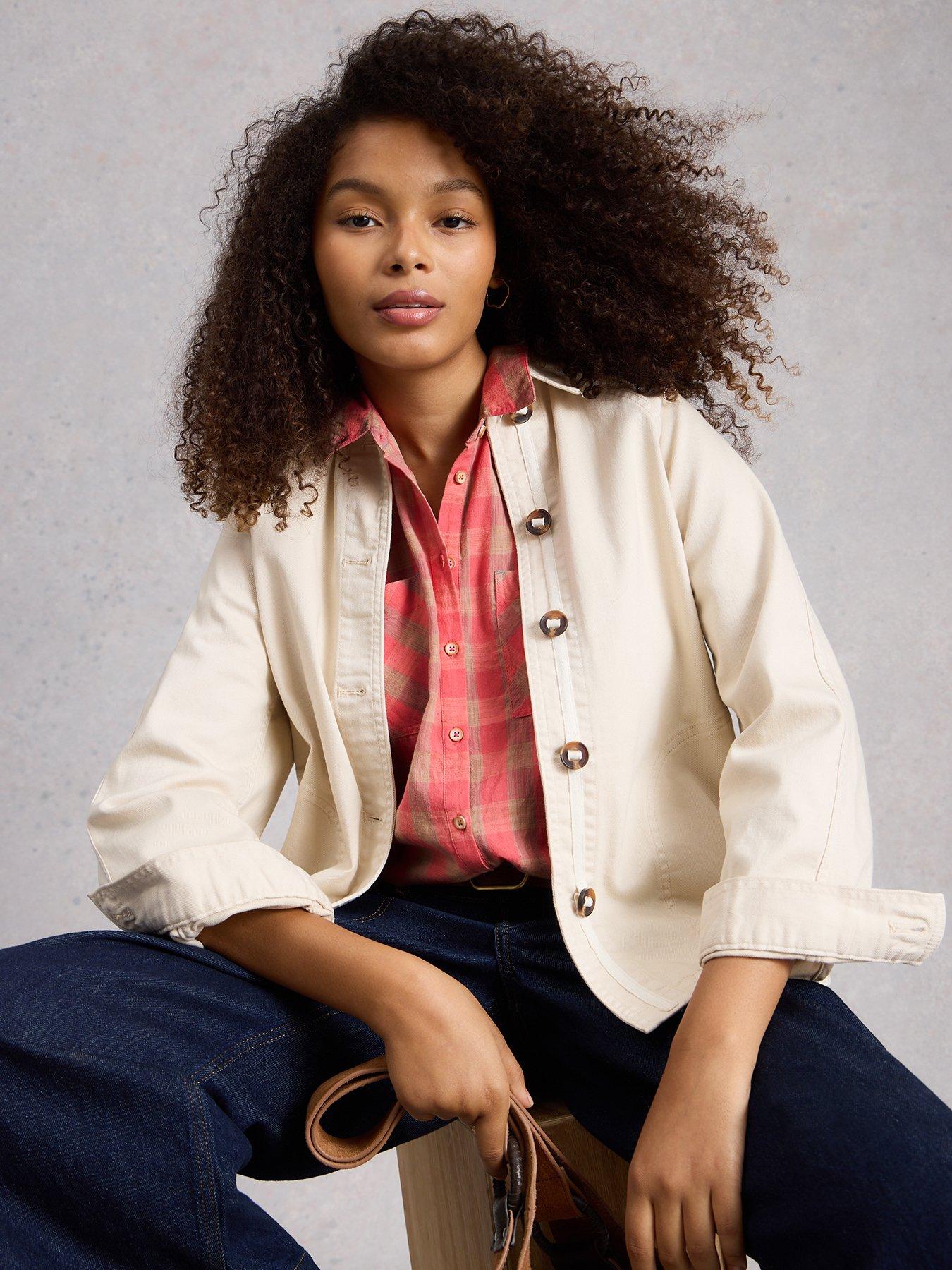 Image 4 of 6 of White Stuff Sophie Check Shirt - Pink