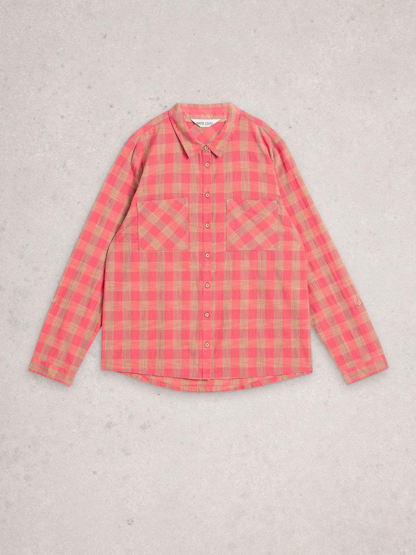 Image 5 of 6 of White Stuff Sophie Check Shirt - Pink