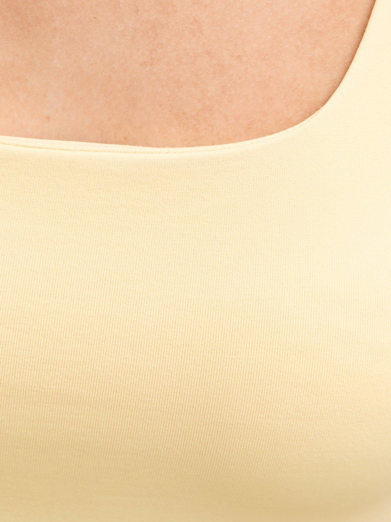 Image 5 of 5 of New Look 915 Slinky Square Neck Vest Top - Light Yellow