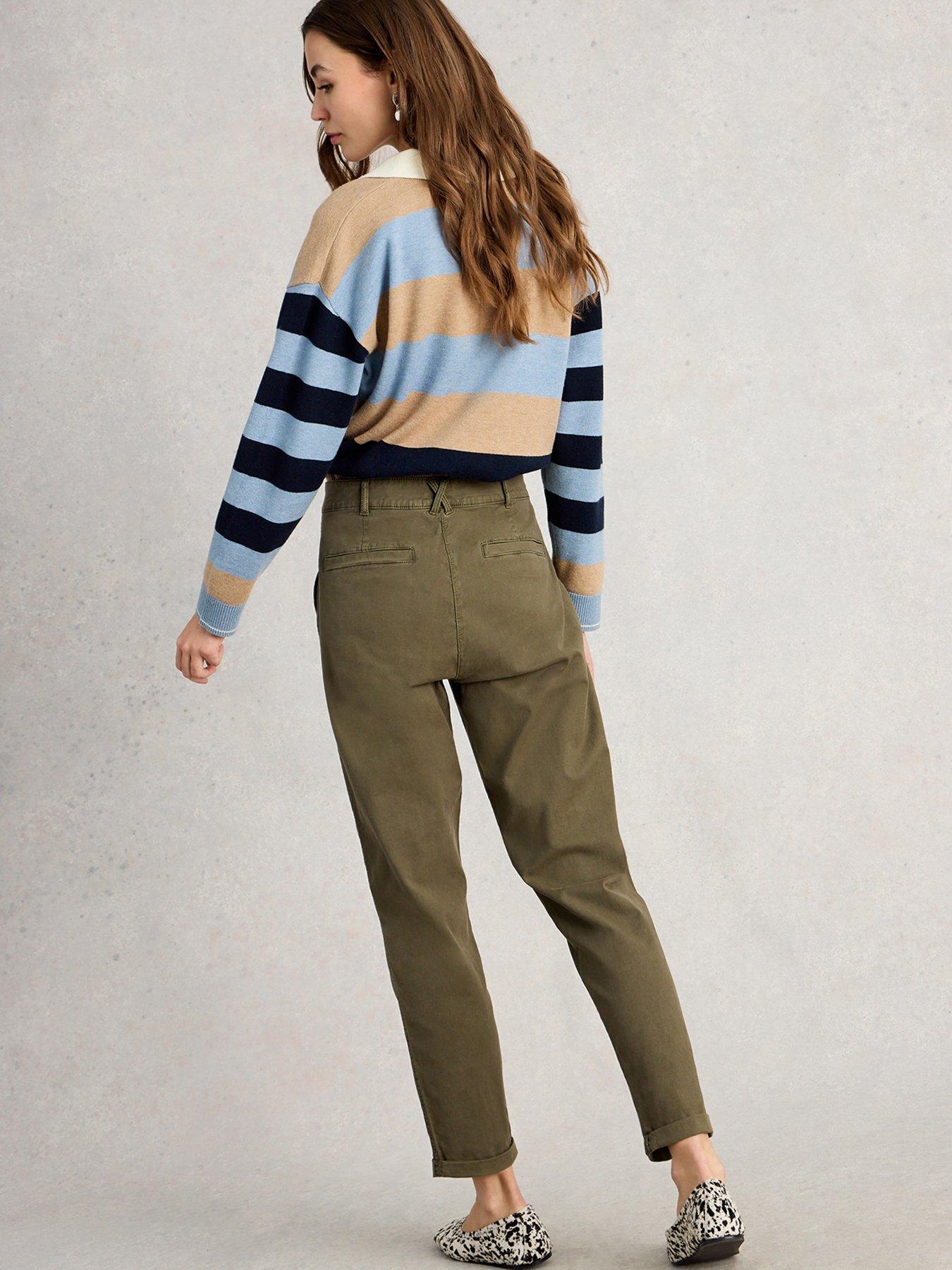 Image 2 of 6 of White Stuff Twister Chino Trouser - Green
