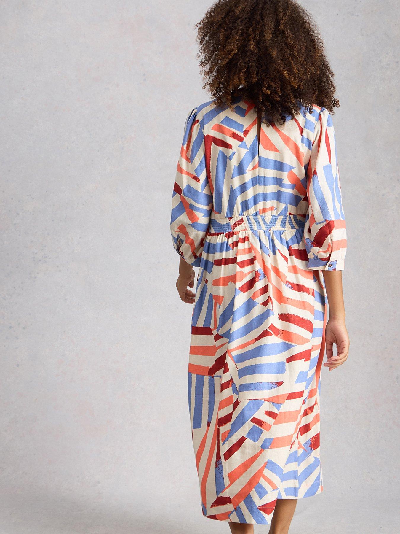 Image 2 of 6 of White Stuff Lucy Linen Blend Midi Dress - White