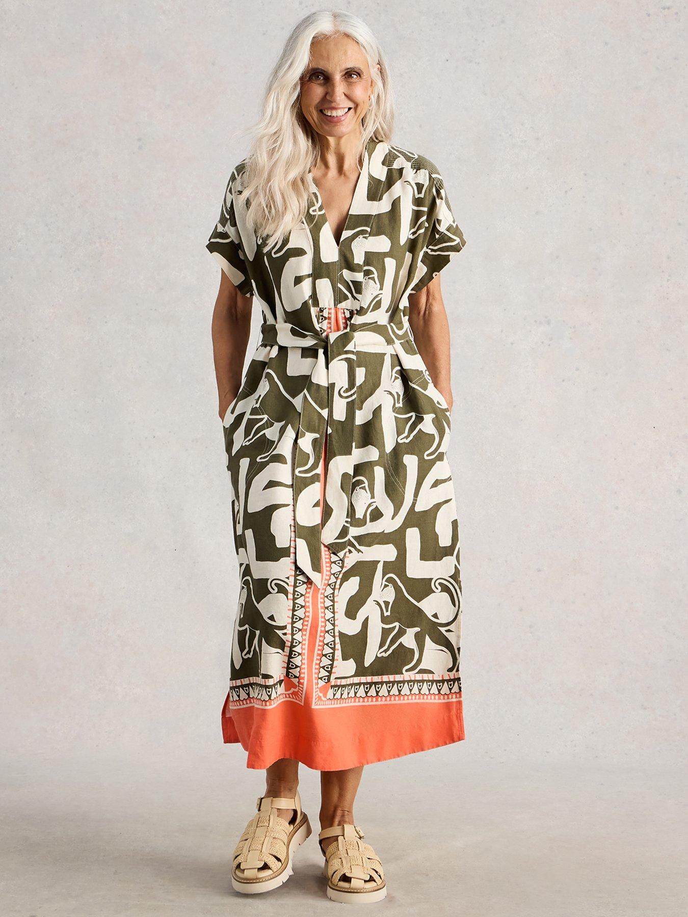 Image 3 of 6 of White Stuff Marianne Linen Dress - Beige