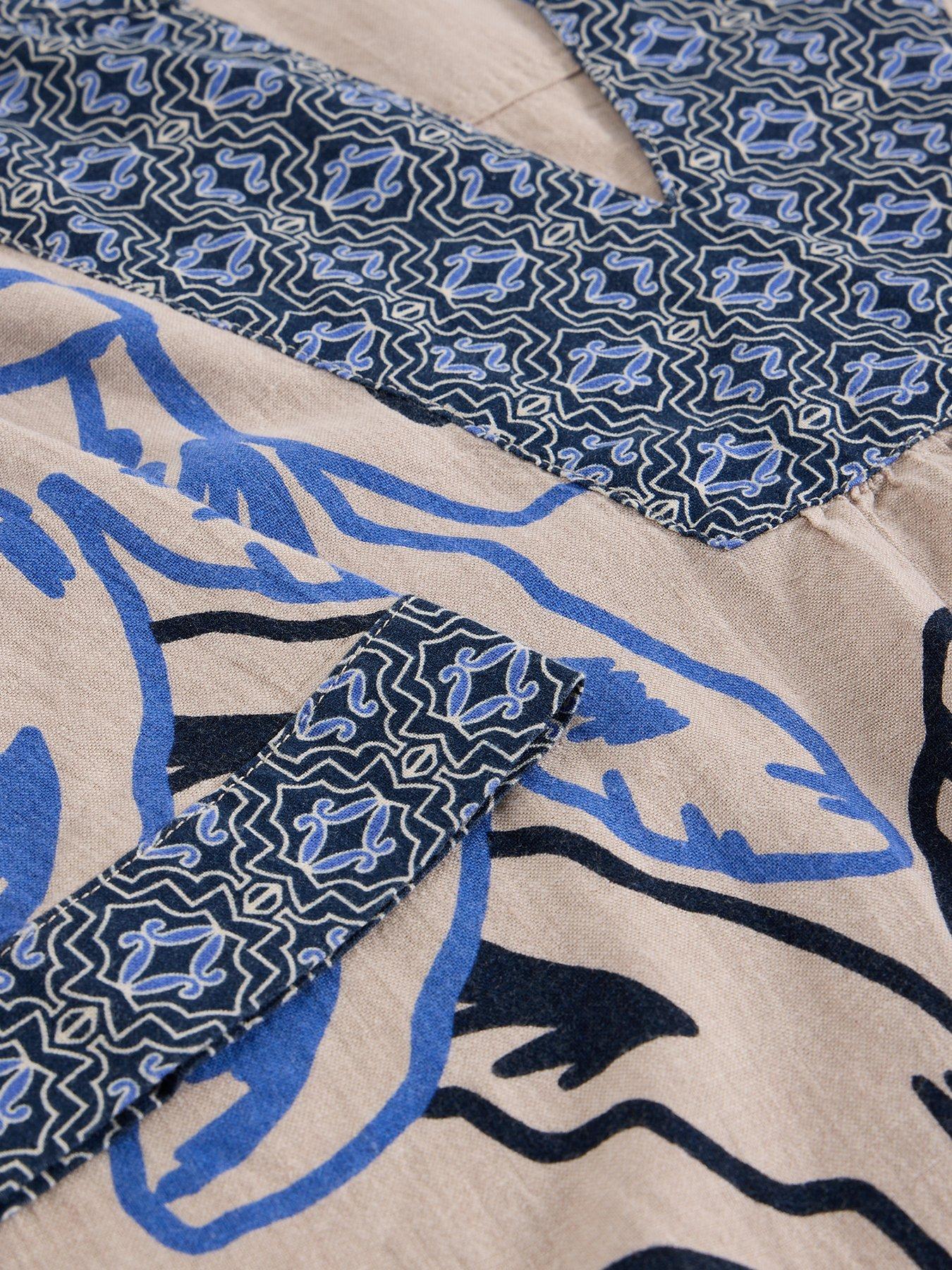 Image 6 of 6 of White Stuff Ash Linen Blend Top - Beige