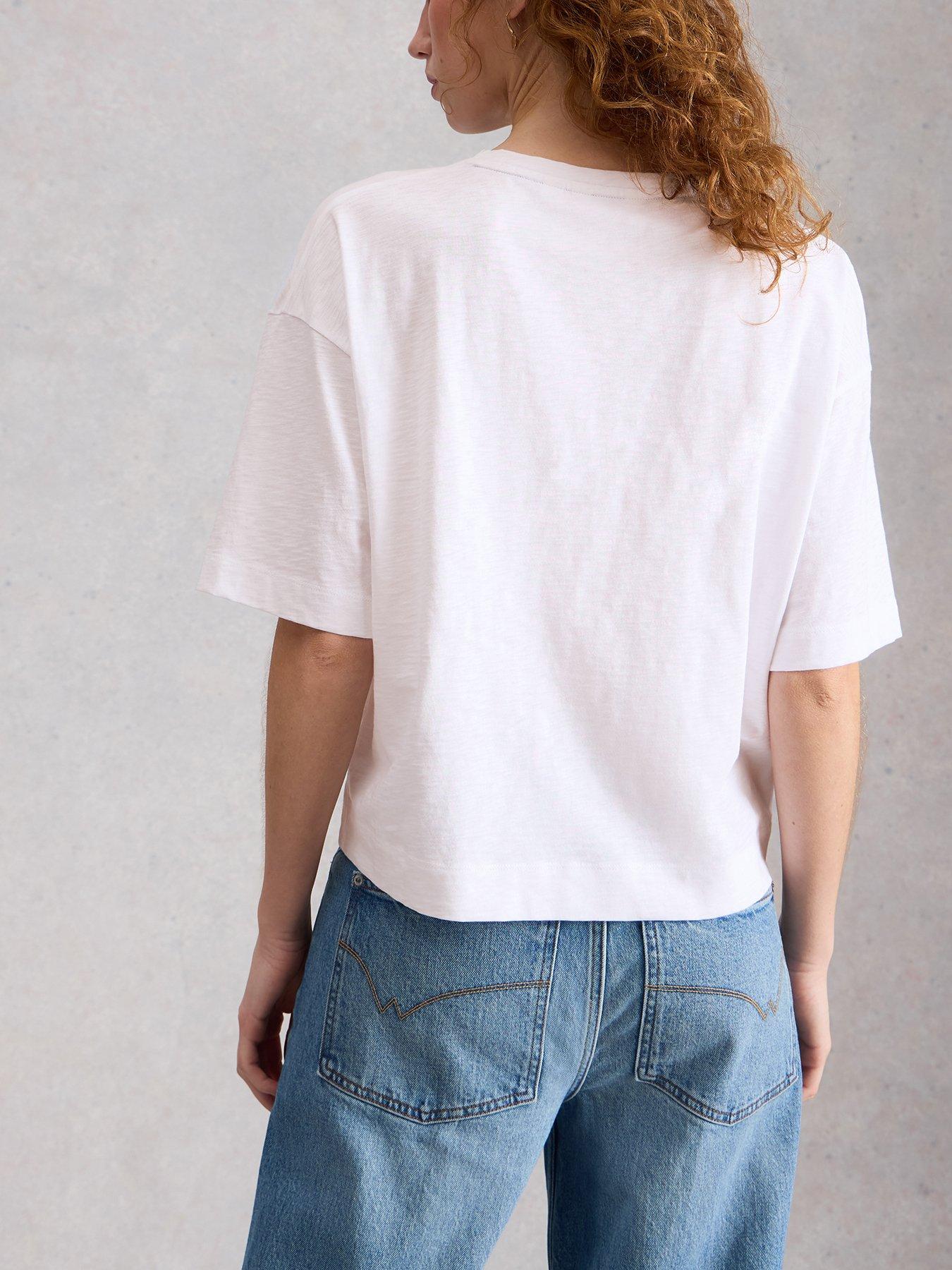 Image 2 of 6 of White Stuff Katya T-Shirt - White
