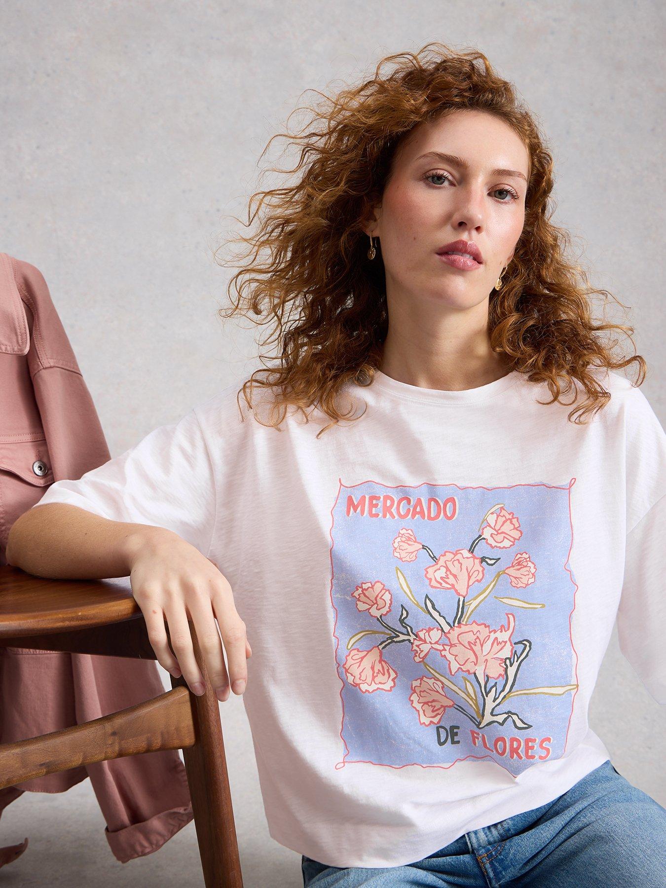 Image 4 of 6 of White Stuff Katya T-Shirt - White