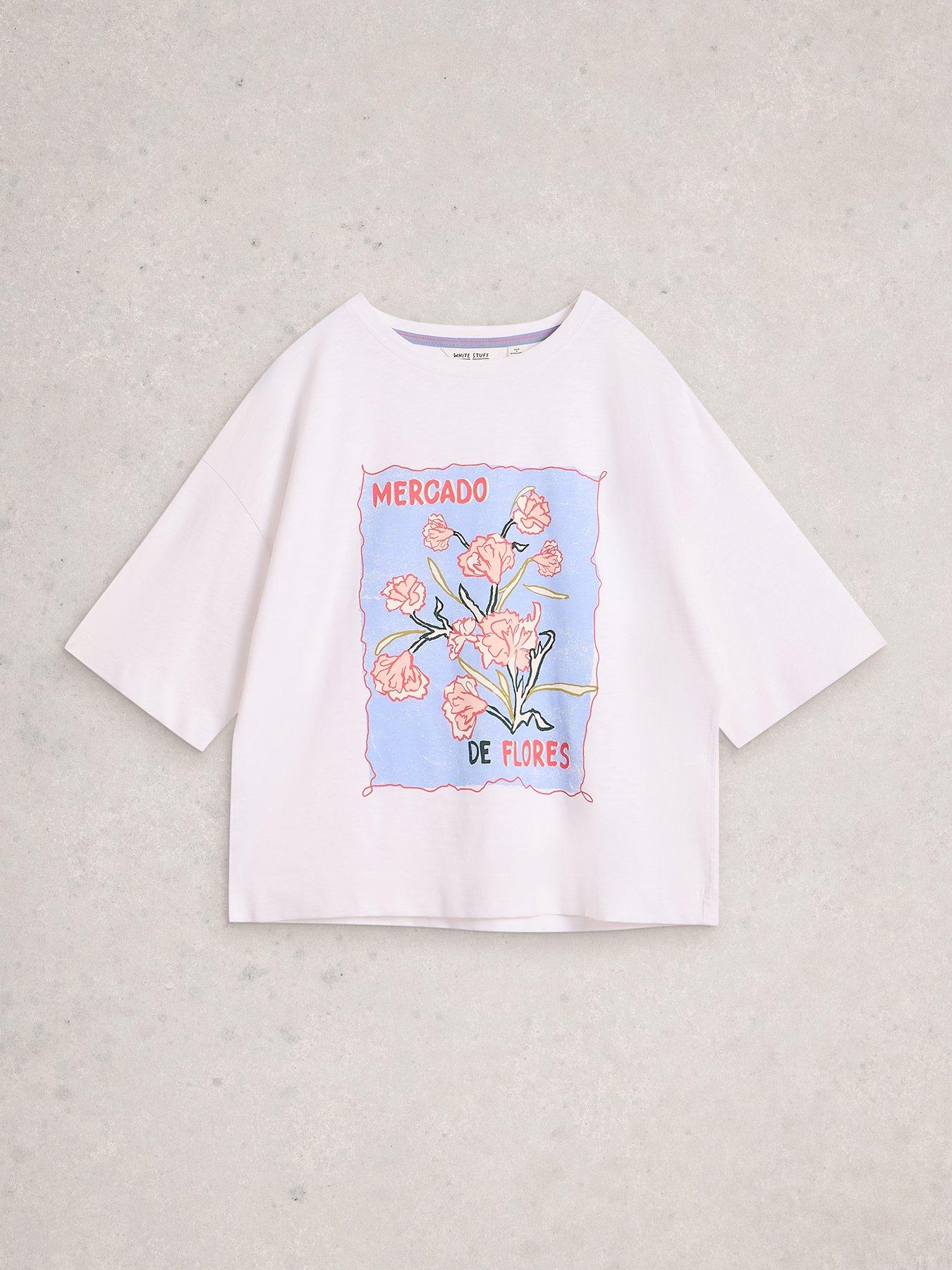 Image 5 of 6 of White Stuff Katya T-Shirt - White