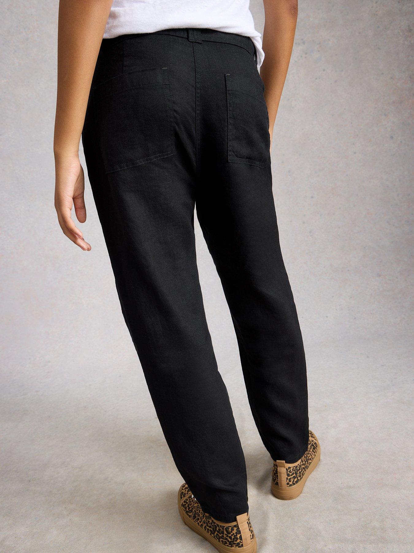 Image 2 of 6 of White Stuff Hadley Linen Trouser - Black