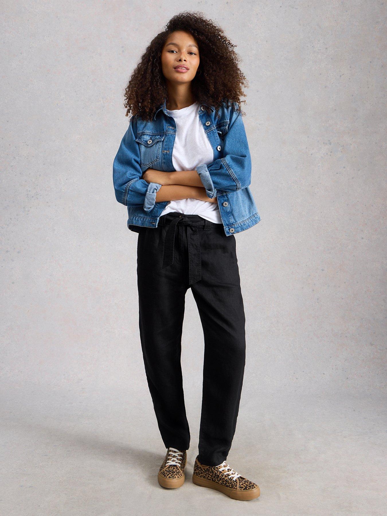 Image 3 of 6 of White Stuff Hadley Linen Trouser - Black