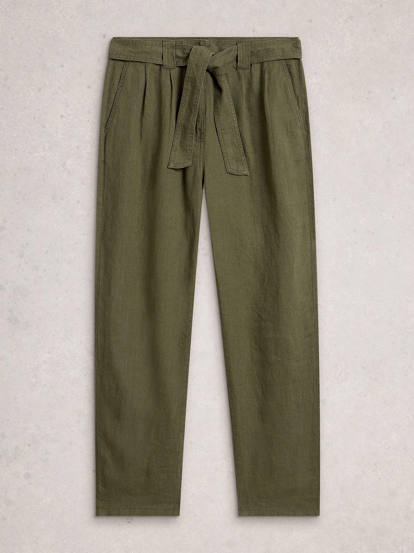 Image 5 of 6 of White Stuff Hadley Linen Trouser - Green